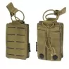 pouch simple cargador M4 coyote con diseño láser y sistema molle
