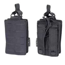pouch simple cargador M4 negro con sistema molle y corte láser