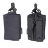 pouch simple cargador M4 negro con sistema molle y corte láser