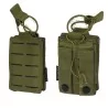 pouch simple cargador M4 verde con corte láser y sistema molle