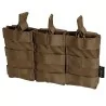pouch triple cargador M4 coyote con sistema molle y diseño resistente