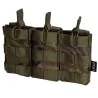 pouch triple cargador M4 pixelado boscoso con sistema molle resistente