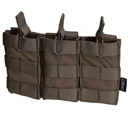 pouch triple cargador M4 ranger green con sistema molle resistente