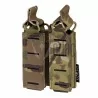 pouch doble cargador pistola multicam con diseño láser y sistema molle