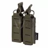 pouch doble cargador pistola ranger green con diseño láser y sistema molle
