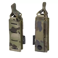 pouch simple cargador pistola multicam con diseño láser y sistema molle