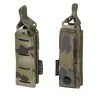 pouch simple cargador pistola multicam con diseño láser y sistema molle