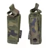 pouch simple cargador pistola pixelado boscoso con diseño láser y sistema molle
