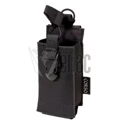Pouch walkie dagger MOLLE Corso negro para radios tácticos resistente y seguro