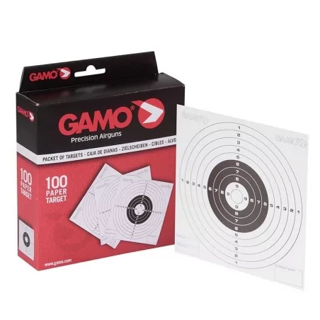 DIANA CARTON GAMO PAQUETE CON 100PCS 14X14CM BLANCA