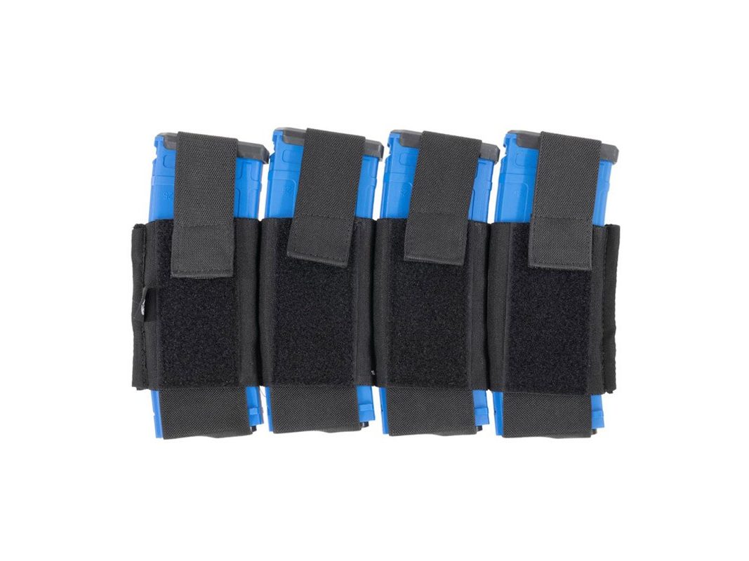 Pouch Cuadruple M4 Delta Tactics Speedsoft Negro
