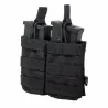 Pouch modular doble negro Delta Tactics para AK, G36 y SR25