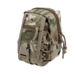 Pouch multicam con cremallera Delta Tactics compatible con sistema molle