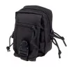 Pouch negro con cremallera Delta Tactics compatible con sistema molle