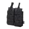 Pouch modular doble negro para M4 Delta Tactics compatible con sistema molle