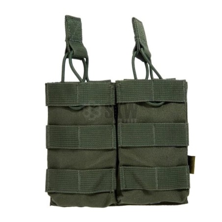 Pouch modular doble OD verde para M4 Delta Tactics compatible con sistema molle
