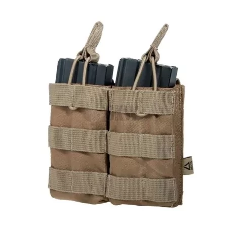Pouch modular doble tan para M4 Delta Tactics compatible con sistema molle