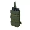 Pouch modular simple verde OD para M4 Delta Tactics compatible con sistema molle