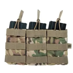 Pouch modular triple Multicam para M4 Delta Tactics compatible con sistema molle