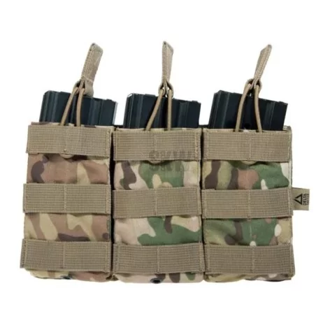 Pouch modular triple Multicam para M4 Delta Tactics compatible con sistema molle