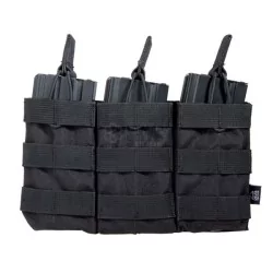 Pouch modular triple negro para M4 Delta Tactics compatible con sistema molle