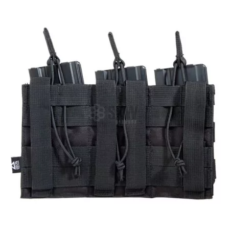 POUCH M4 TRIPLE NEGRO DELTA TACTICS ☑️ MÁXIMA CAPACIDAD · VSGun