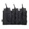 POUCH M4 TRIPLE NEGRO DELTA TACTICS ☑️ MÁXIMA CAPACIDAD · VSGun