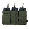 Pouch modular triple OD verde para M4 Delta Tactics compatible con sistema molle