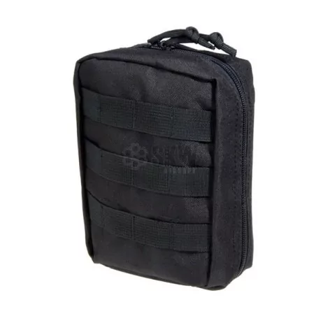 Pouch médico negro Delta Tactics compacto y resistente para emergencias