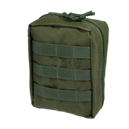 Pouch médico verde Delta Tactics compacto y resistente para emergencias