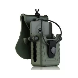 Pouch emisora Amomax verde OD para radios tácticas de airsoft