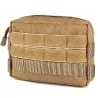 Pouch porta accesorios deluxe tan con compartimentos para equipo táctico de airsoft