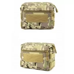 Pouch porta accesorios multiusos multicam con diseño táctico y camuflaje para airsoft