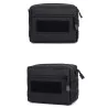 Pouch porta accesorios multiusos negro con diseño táctico para partidas de airsoft