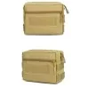 Pouch porta accesorios multiusos tan con sistema MOLLE para airsoft