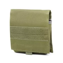Pouch porta documentos deluxe verde OD para organización táctica segura