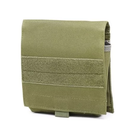 Pouch porta documentos deluxe verde OD para organización táctica segura