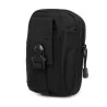 Pouch con cremallera deluxe MOLLE negro para uso táctico y organización segura