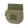 Pouch drop-down verde OD para chaleco táctico con sistema MOLLE y acceso frontal
