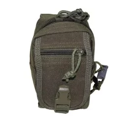 Pouch MFH verde OD con cremallera para accesorios tácticos