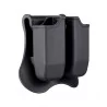 Portacargador doble Amomax negro rígido para pistolas G17-G19