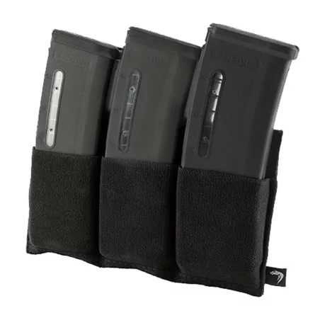 Portacargador triple Viper negro resistente y funcional para cargadores
