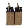 Pouch doble universal molle GFC color tan para accesorios tácticos