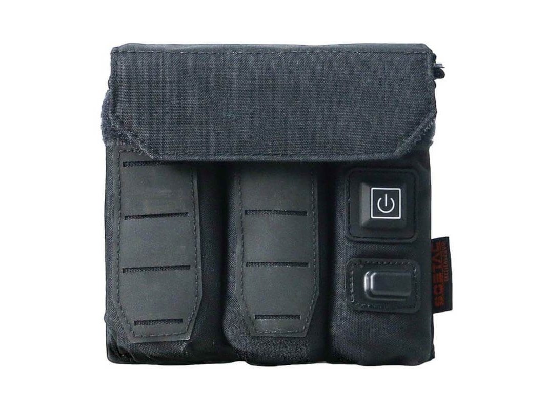 Pouch Portacargador Triple Pistola Sistema Calentador Soetac Negro