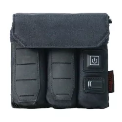Pouch triple pistola negro Soetac con sistema calentador y fijación MOLLE