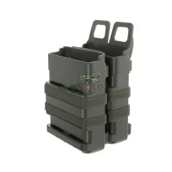 Portacargador Fastmag doble M4 verde OD con sistema MOLLE y extracción rápida