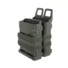 Portacargador Fastmag doble M4 verde OD con sistema MOLLE y extracción rápida