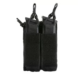 Pouch negro doble extracción rápida para cargadores de pistola molle