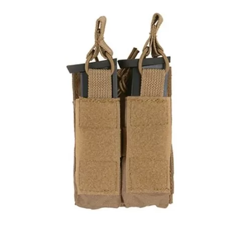 Pouch tan doble extracción rápida para cargadores de pistola molle
