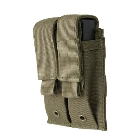 Pouch doble OD verde para pistola con sistema molle resistente